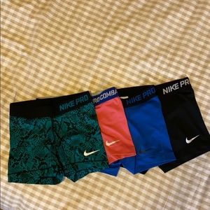 bundle of four nike pros